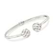 Sterling Silver Bead Cuff Bracelet