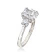 3.90 ct. t.w. CZ Royal-Inspired Engagement Ring in Sterling Silver
