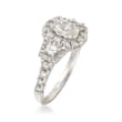 Henri Daussi 1.80 ct. t.w. Certified Diamond Engagement Ring in 18kt White Gold