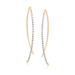 .15 ct. t.w. Diamond Linear Threader Earrings in 14kt Yellow Gold
