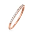 .25 ct. t.w. Diamond Stackable Ring in 14kt Rose Gold