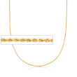 Italian 1.5mm 18kt Yellow Gold Adjustable-Slider Diamond-Cut Rope Chain Necklace