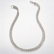 Sterling Silver Double Rope Chain Necklace