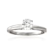 C. 1990 Vintage 1.00 ct. t.w. Diamond Bridal Set: Engagement and Wedding Rings in 14kt White Gold