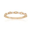 Henri Daussi .20 ct. t.w. Diamond Wedding Ring in 18kt Yellow Gold