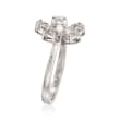 Simon G. 1.10 ct. t.w. Diamond Floral Ring in 18kt White Gold