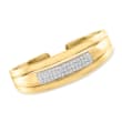 1.50 ct. t.w. Pave Diamond Cuff Bracelet in 14kt Yellow Gold
