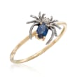 .20 Carat Sapphire Spider Ring in 14kt Yellow Gold