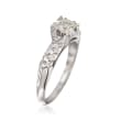 C. 2000 Vintage .61 ct. t.w. Diamond Engagement Ring in Platinum