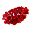 Red Coral Bead Stretch Bracelet