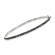 1.00 ct. t.w. Black Diamond Bangle Bracelet in Sterling Silver