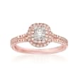 Henri Daussi .59 ct. t.w. Diamond Engagement Ring in 14kt Rose Gold