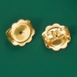 Italian 14kt Yellow Gold X-Large 9mm Earring Backings