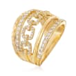 1.00 ct. t.w. Diamond-Link Ring in 14kt Yellow Gold