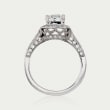 1.63 ct. t.w. Certified Diamond Engagement Ring in 18kt White Gold