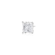 2.00 Carat Princess-Cut CZ Single Stud Earring in 14kt White Gold