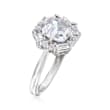 2.90 ct. t.w. CZ Cluster Ring in Sterling Silver