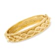 14kt Yellow Gold Multi-Motif Bangle Bracelet