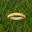 18kt Yellow Gold Quilted Ring