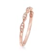 .10 ct. t.w. Diamond Stackable Ring in 14kt Rose Gold