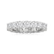 3.45 ct. t.w. CZ Eternity Band in Sterling Silver