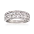 1.31 ct. t.w. Diamond Wedding Ring in 18kt White Gold