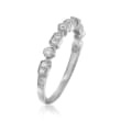 Henri Daussi .16 ct. t.w. Diamond Wedding Ring in 14kt White Gold