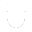 .50 ct. t.w. Diamond Station Necklace in Sterling Silver