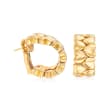 C. 1994 Vintage Cartier 18kt Yellow Gold Heart Hoop Earrings