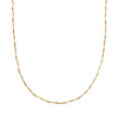 Italian 14kt Yellow Gold Twisted Mesh Necklace