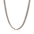 C. 1990 Vintage 14kt White Gold Five-Strand Cable Chain Necklace