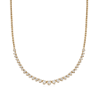 C. 1980 Vintage 3.00 ct. t.w. Diamond Rope Chain Necklace in 14kt Yellow Gold