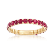 1.20 ct. t.w. Ruby Ring in 14kt Yellow Gold