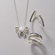 .25 ct. t.w. Black Diamond Hoop Earrings in Sterling Silver