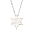 Zina Sterling Silver &quot;Contemporary&quot; Star of David Necklace