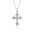 Simon G. .45 ct. t.w. Diamond Cross Pendant Necklace in 18kt White Gold