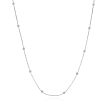 3.40 ct. t.w. Diamond Station Necklace in 14kt White Gold