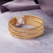 14kt Yellow Gold Multi-Row Curb-Link Bracelet