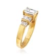 C. 1990 Vintage 1.91 Diamond Ring in 18kt Yellow Gold