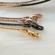 Italian Multi-Toned Sterling Silver Diamond-Cut Jewelry Set: Four Omega Necklaces