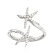 .25 ct. t.w. Diamond Starfish Bypass Ring in 14kt White Gold