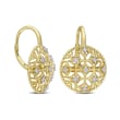 .20 ct. t.w. Diamond Milgrain Openwork Drop Earrings in 14kt Yellow Gold