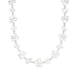 Zina Sterling Silver &quot;Tiki&quot; Multi-Flower Necklace