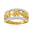 .20 ct. t.w. Diamond Elephant Ring in 14kt Yellow Gold