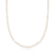 6-6.5mm Cultured Akoya Pearl Necklace with 18kt White Gold
