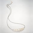 4-8mm Cultured Pearl Necklace in Sterling Silver