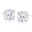 6.00 ct. t.w. CZ Jewelry Set: Three Pairs of Stud Earrings in Sterling Silver