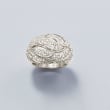 1.10 ct. t.w. Diamond Dome Ring in Sterling Silver