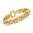 Italian 18kt Gold Over Sterling Byzantine Bracelet