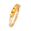 C. 1990 Vintage .75 ct. t.w. Citrine Ring in 14kt Yellow Gold
